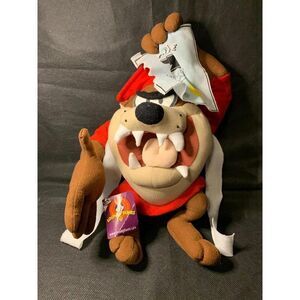 Looney Tunes Tasmanian Taz Graduation Nanco Acme University 9” Plush Doll
